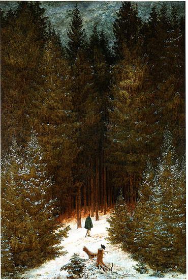 Caspar David Friedrich Der Chasseur im Walde Germany oil painting art